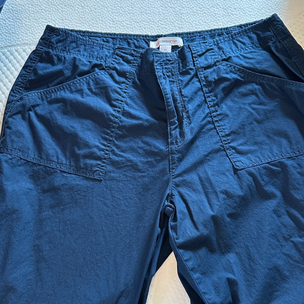 Liz Claiborne Women's Blue Straight Leg Pants